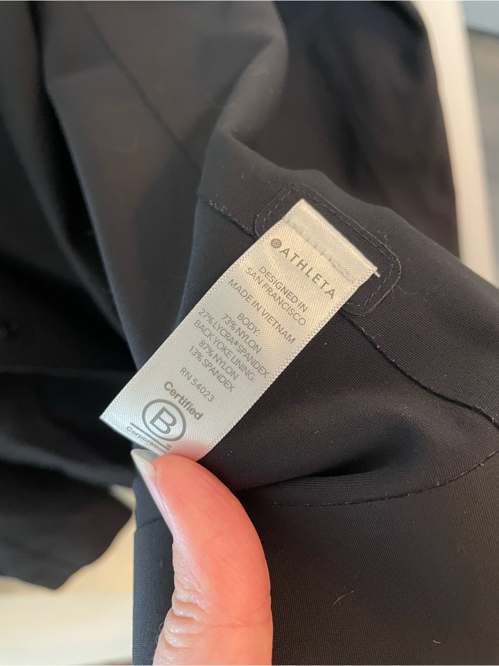 Athleta Sporty Women's Blazer Jacket | Minimalist Athleisure | Black Size 16 - Picture 8 of 11